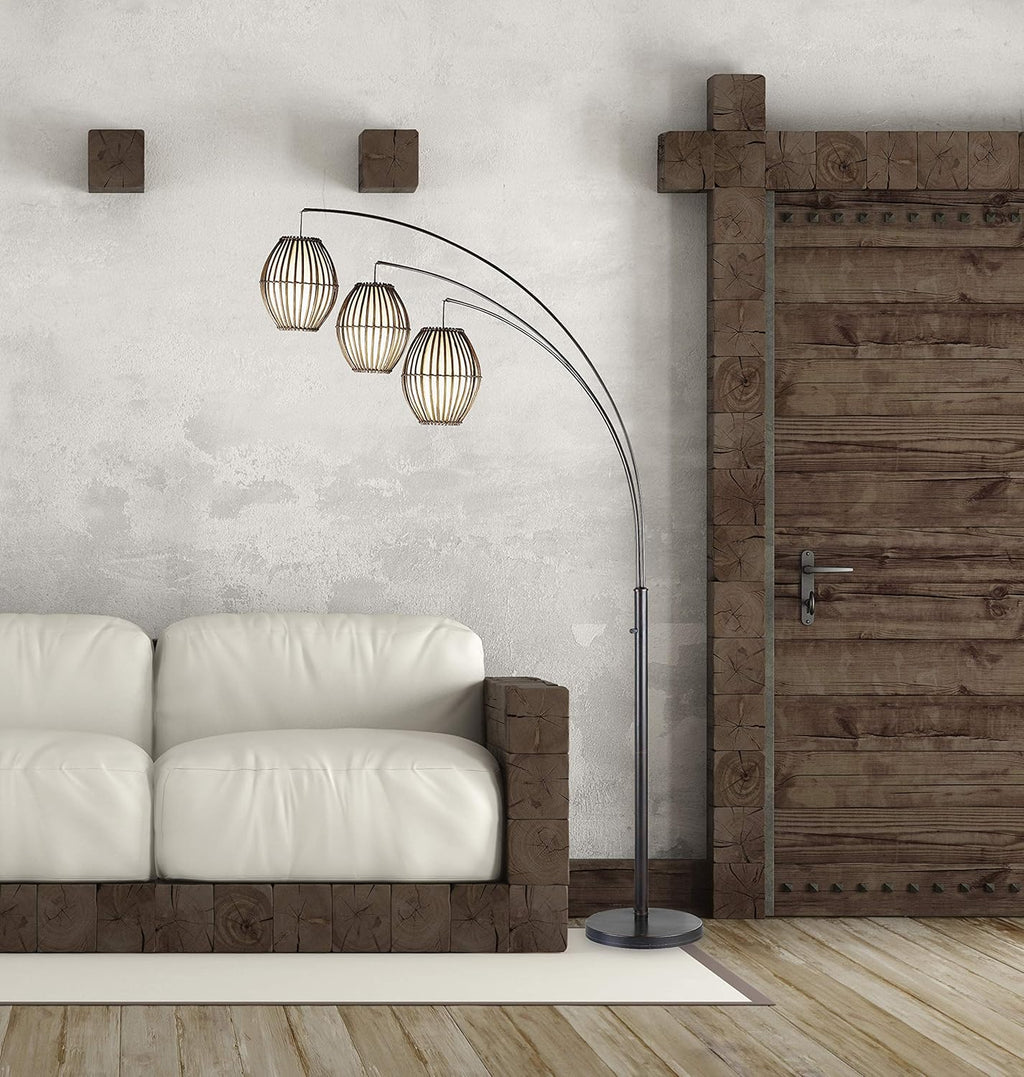 Antique Bronze Arc Floor Lamp Q838