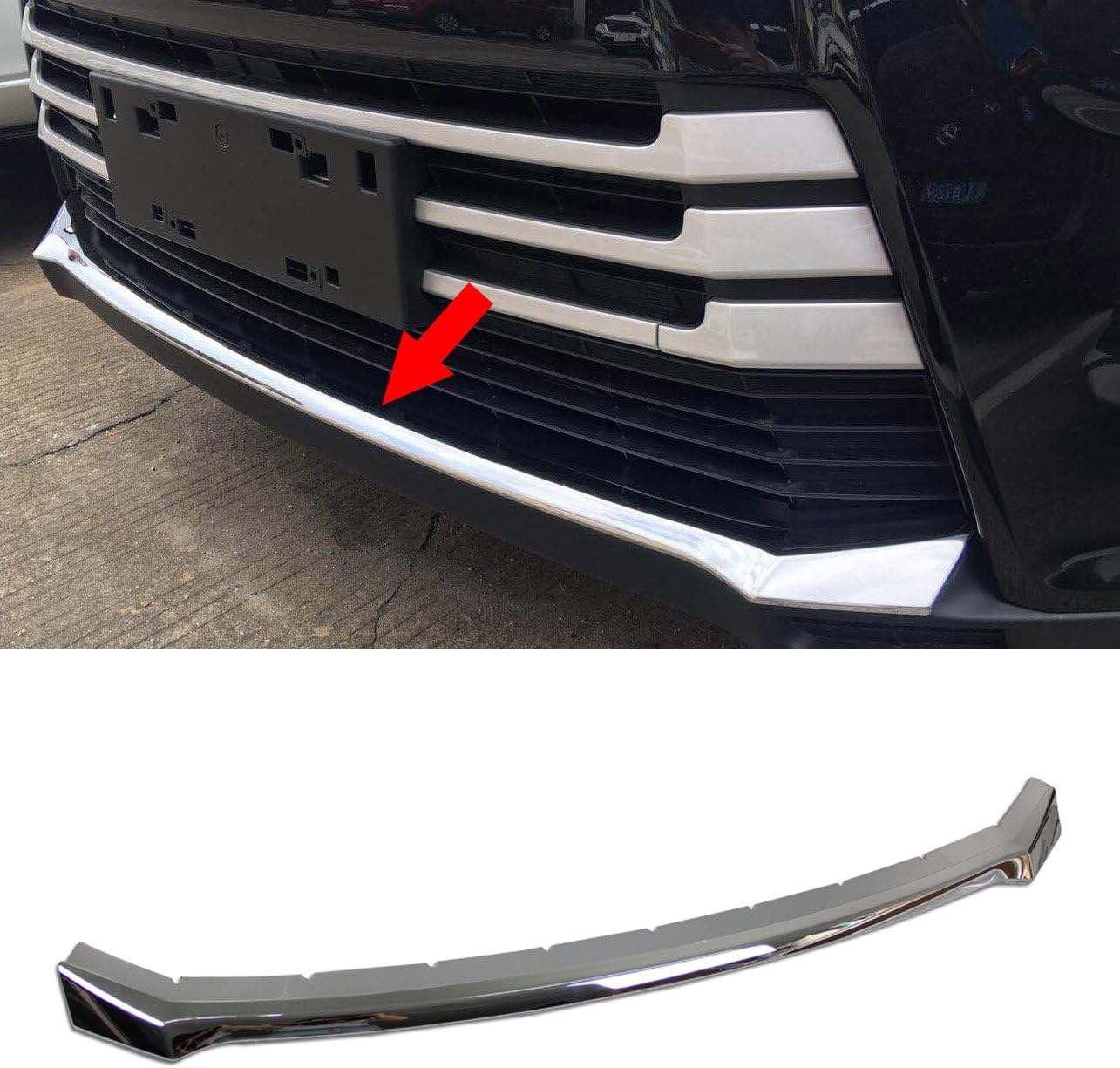 Chrome Front Grill Bumper Protector Guard Cover Trim I699