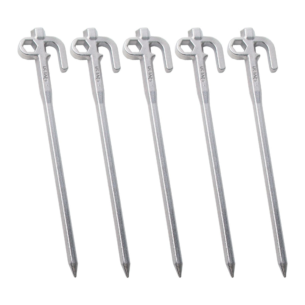 5x Metal Tent Stakes Steel Camping Ground Stakes 20cm D256