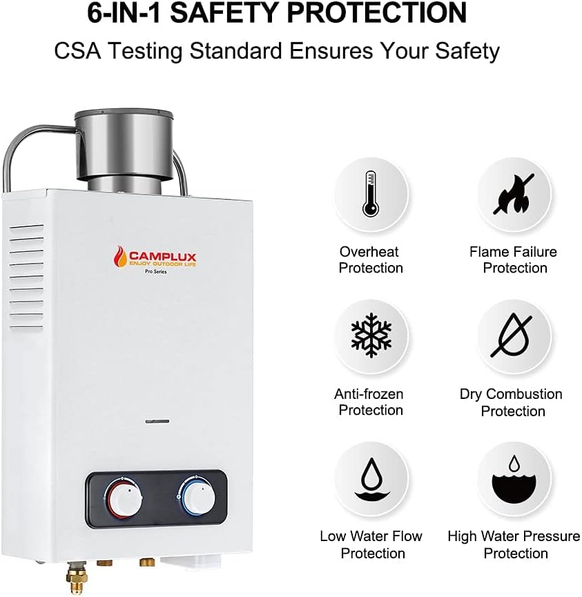 1.58 GPM Outdoor Propane Water Heater with S/S Rain Cap Z243