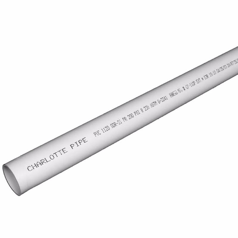 PVC Pipe 1 in. Dia. x 20 ft. L Bell Sdr21 200 PSI Case Of 10 X75551