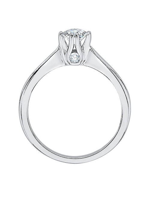 10K Gold Diamond Solitaire Engagement Ring T733369