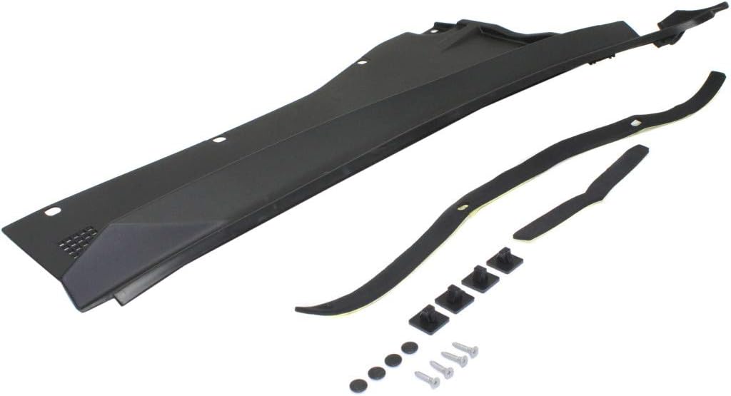 Black Wiper Cowl Grille H7686