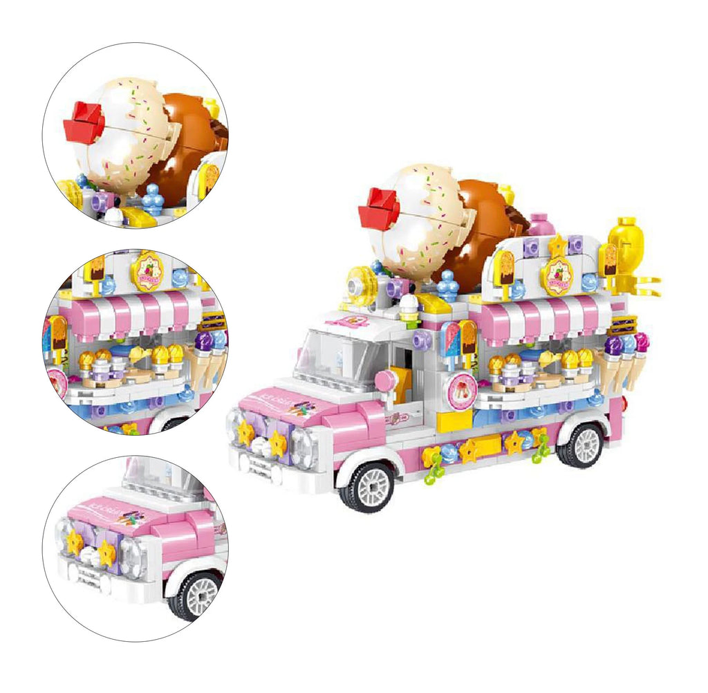 Dining Car Building Blocks Toy 593 Blocks J442348