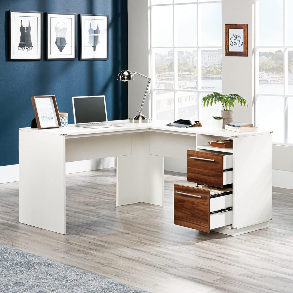 L-Desk, Pearl Oak Finish H11943