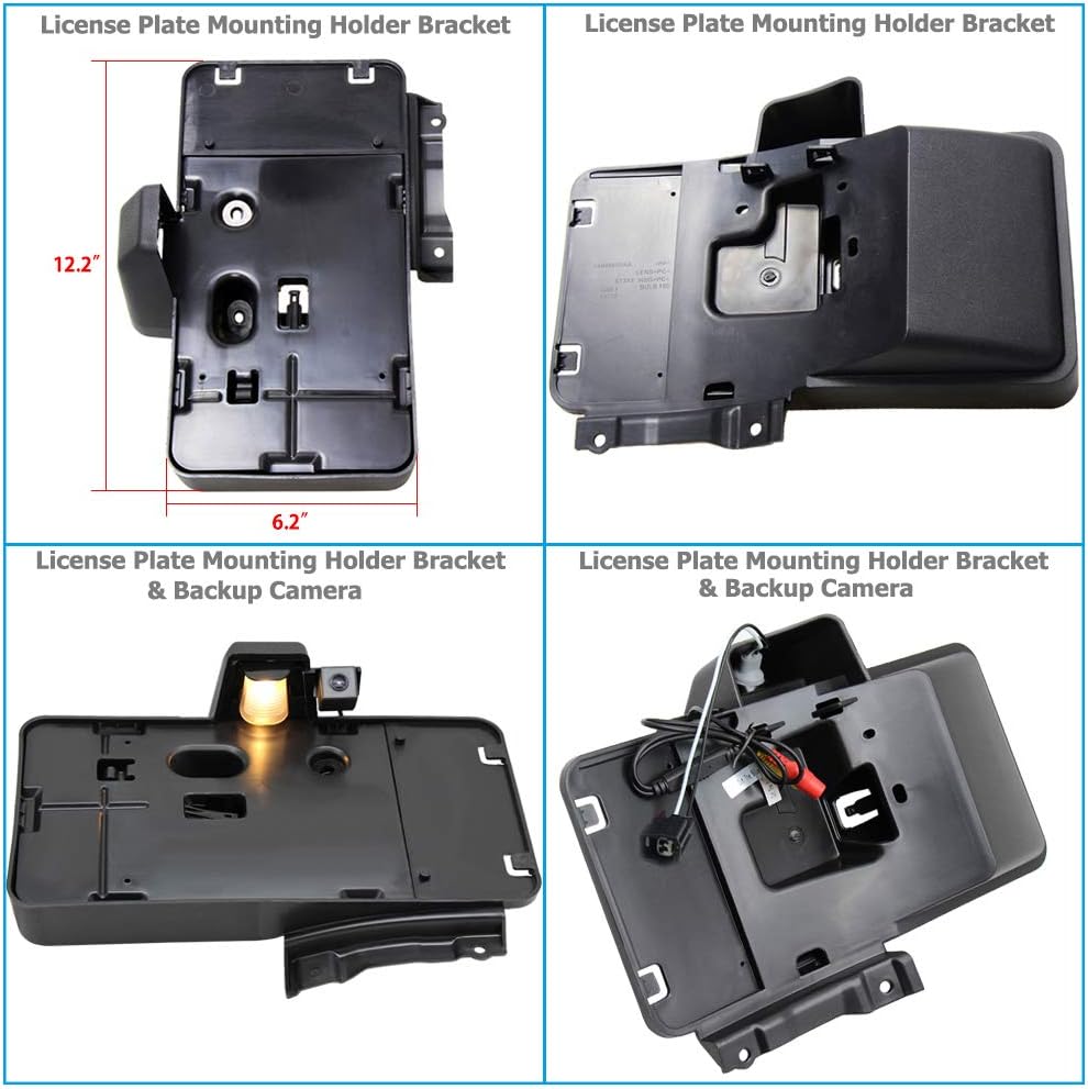 Rear View Reverse Camera Kit for Jeep Wrangler JK Unlimited Pack of 2 C9809