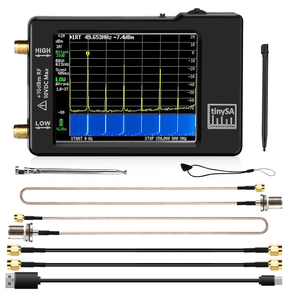 Portable Spectrum Analyzer 100kHz to 960MHz with Touchscreen C876