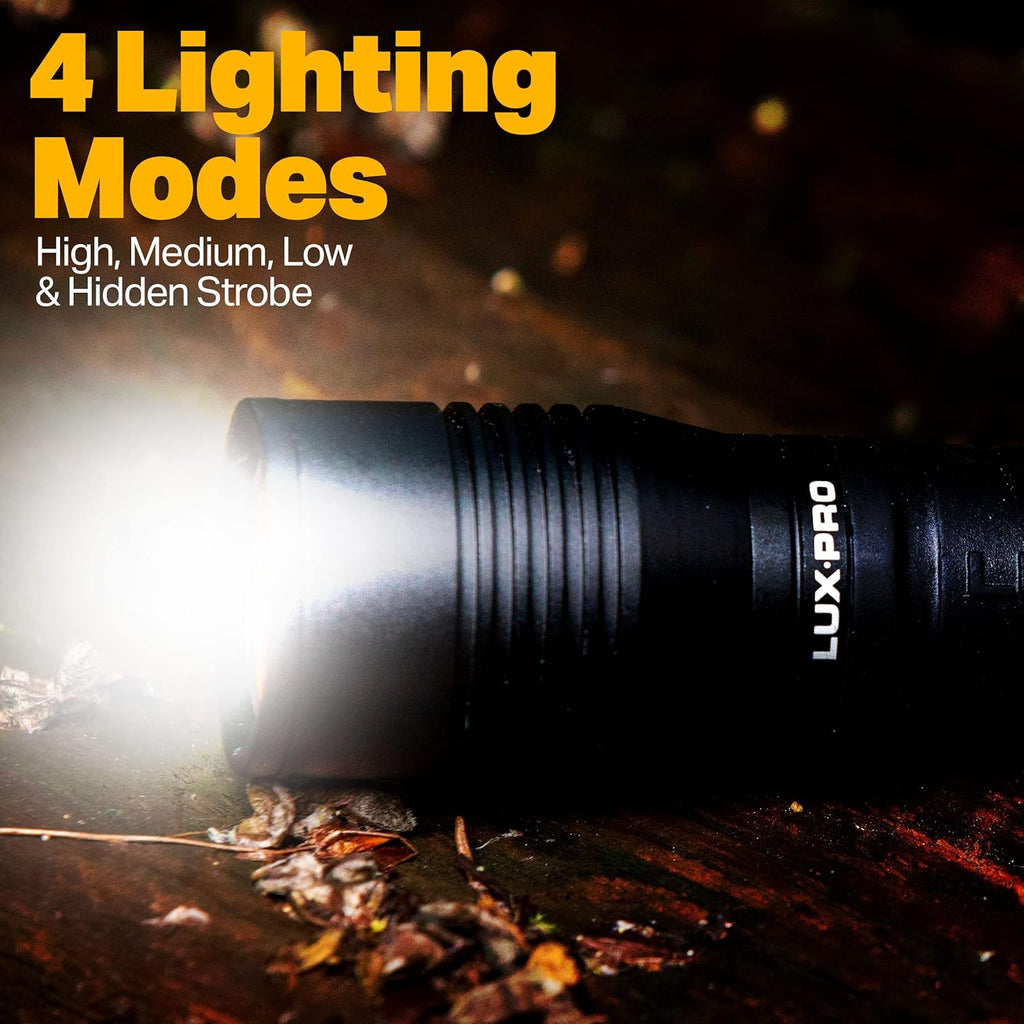Bright 400 Lumen LED Handheld Flashlight with Ergonomic Handle and Aircraft-Grade Aluminum S374