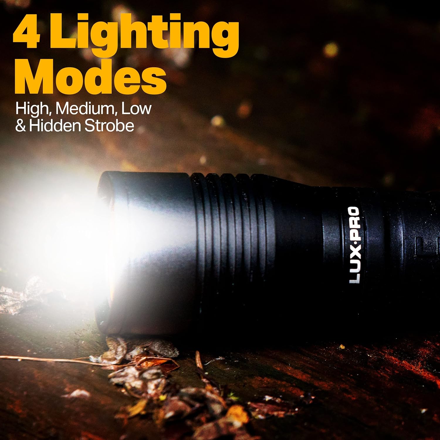 Bright 400 Lumen LED Handheld Flashlight with Ergonomic Handle and Aircraft-Grade Aluminum S374