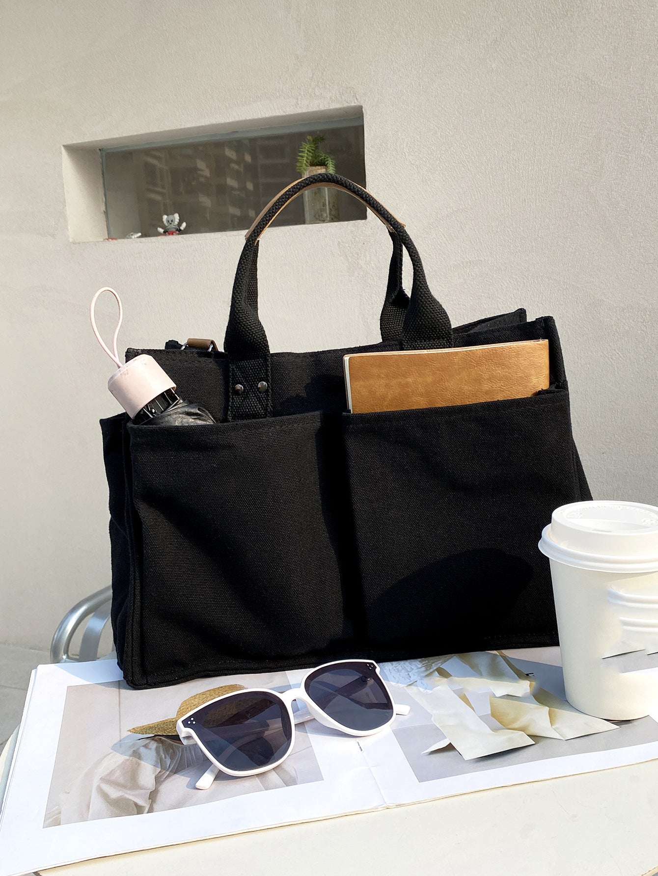 Canvas Large Capacity Tote Bag G765
