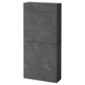 Black-Brown Wall Cabinet with 2 Doors T18636
