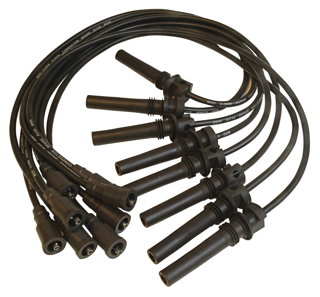 Black 8.5mm Super Conductor Spark Plug Wire Set Y209
