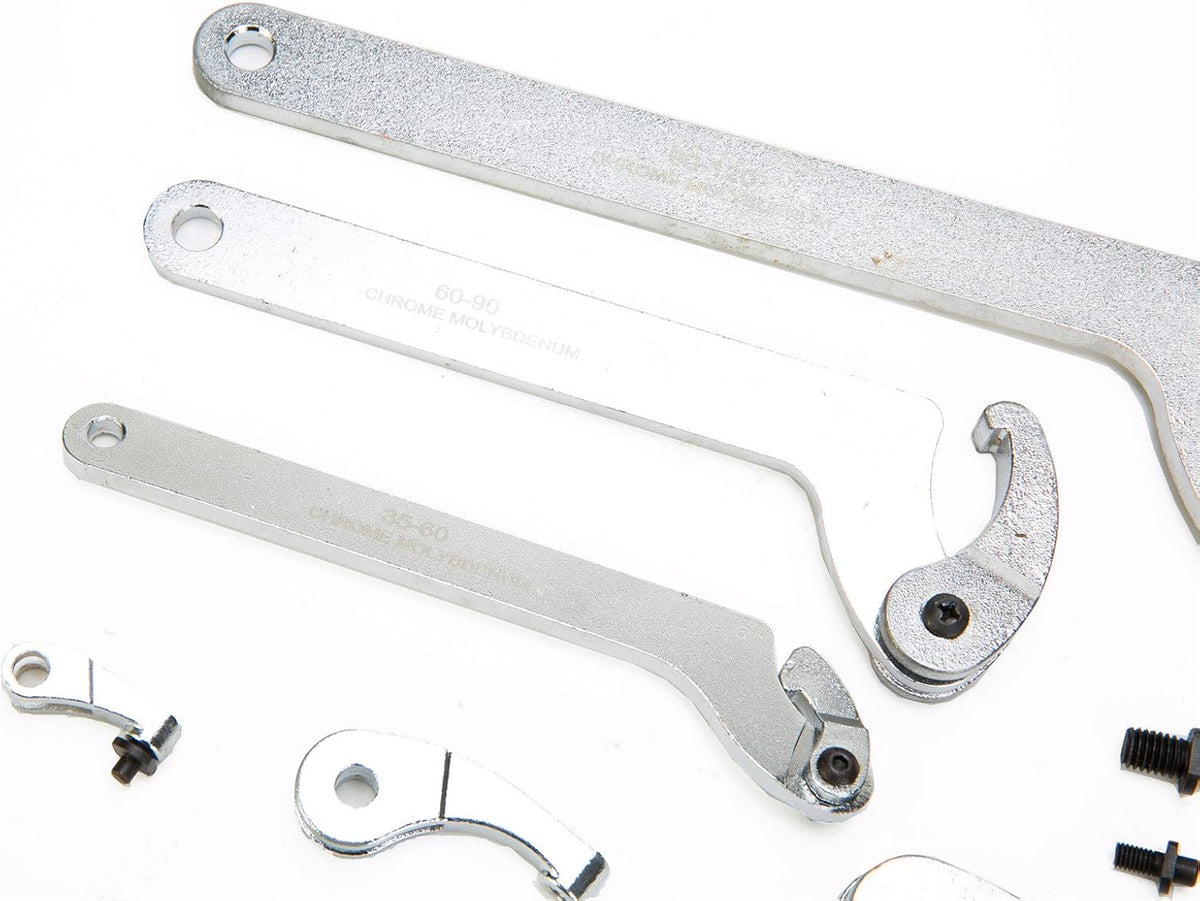 Adjustable Hook And Pin Wrench Spanner Tool Set Pack of 2 Y85568