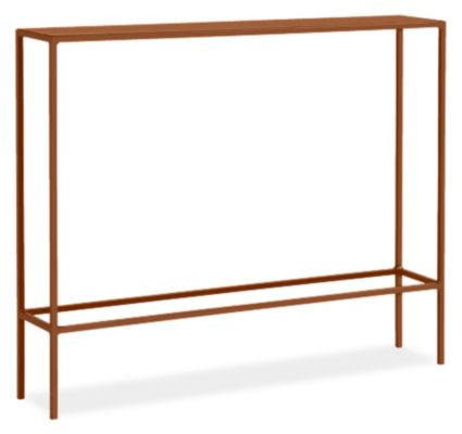 Cognac Brown Slim Console Table O758