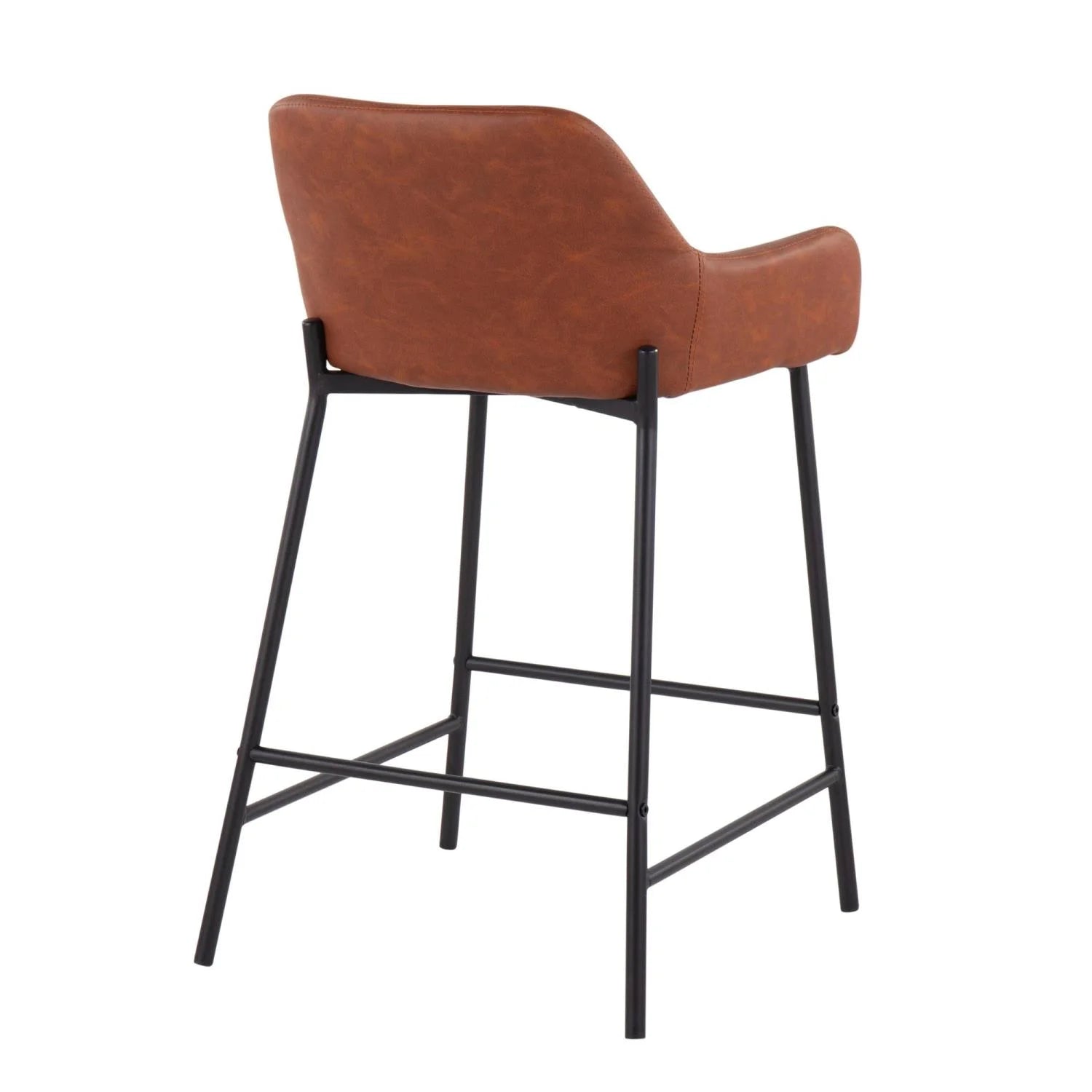 Camel/Black Counter Stools, Set Of 2 E385228