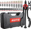 Rivet Nut Tool Set with 13PCS Metric & Inch Mandrels, 130PCS Rivet Nuts, Sturdy Plastic Case V205