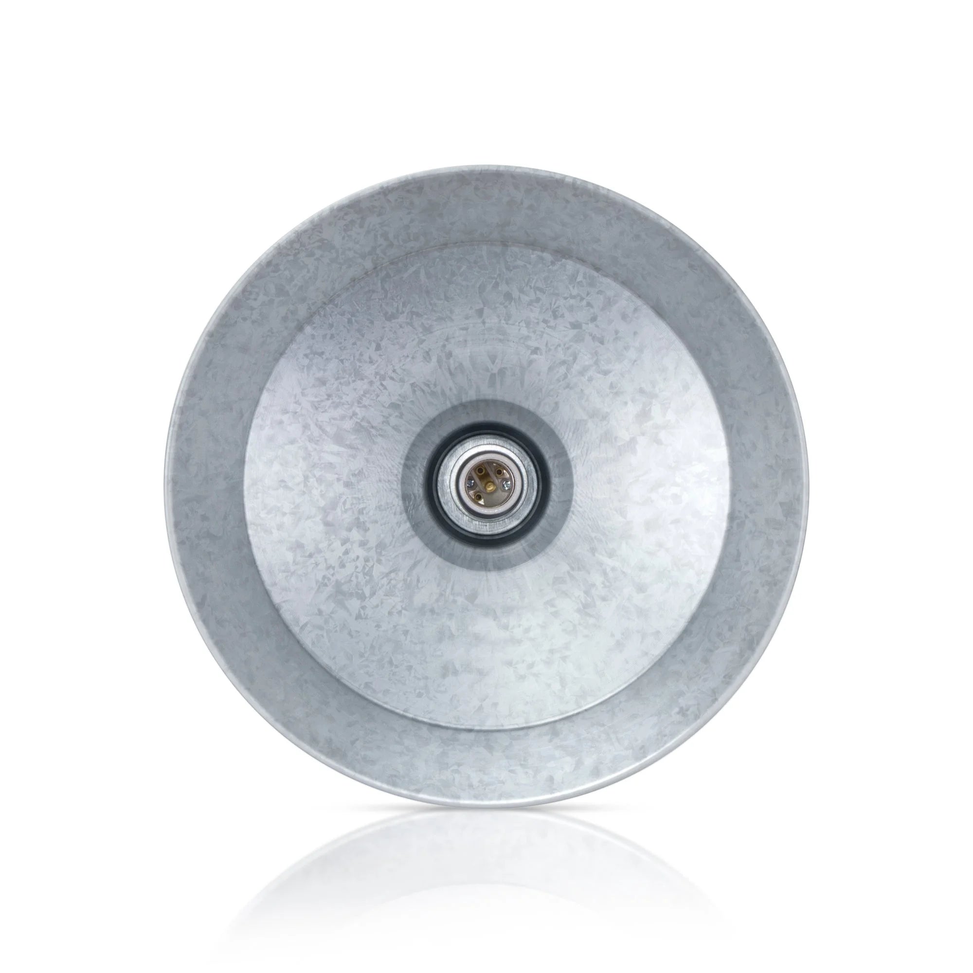 Galvanized Wall Sconce Sign Light Fixture with 24in Extension Arm, 9W 900lm A19 LED Bulb Q292844