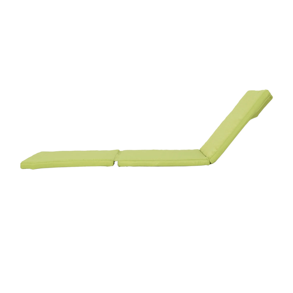 Green Water Resistant Fabric Chaise Lounge Cushion B1595