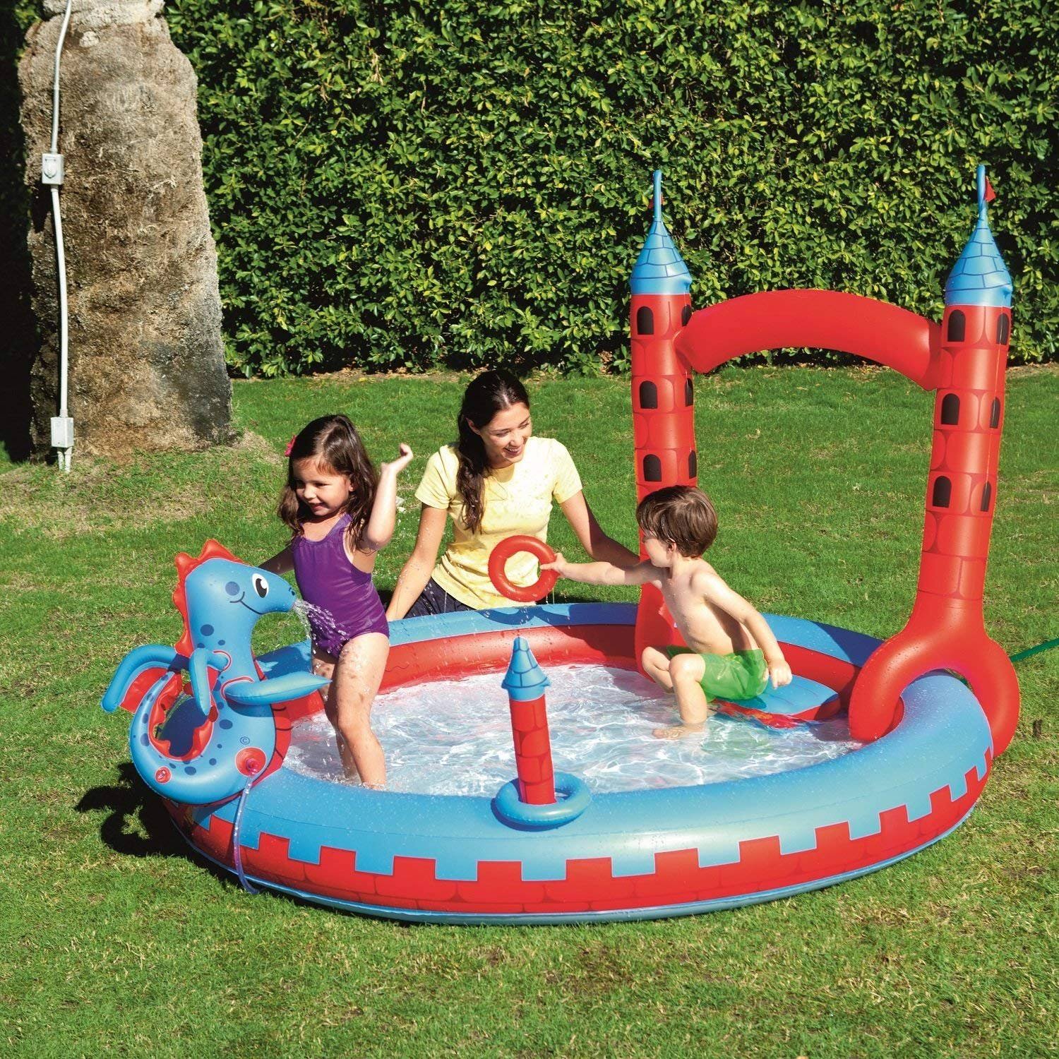 Inflatable Interactive Castle Play Pool U24620