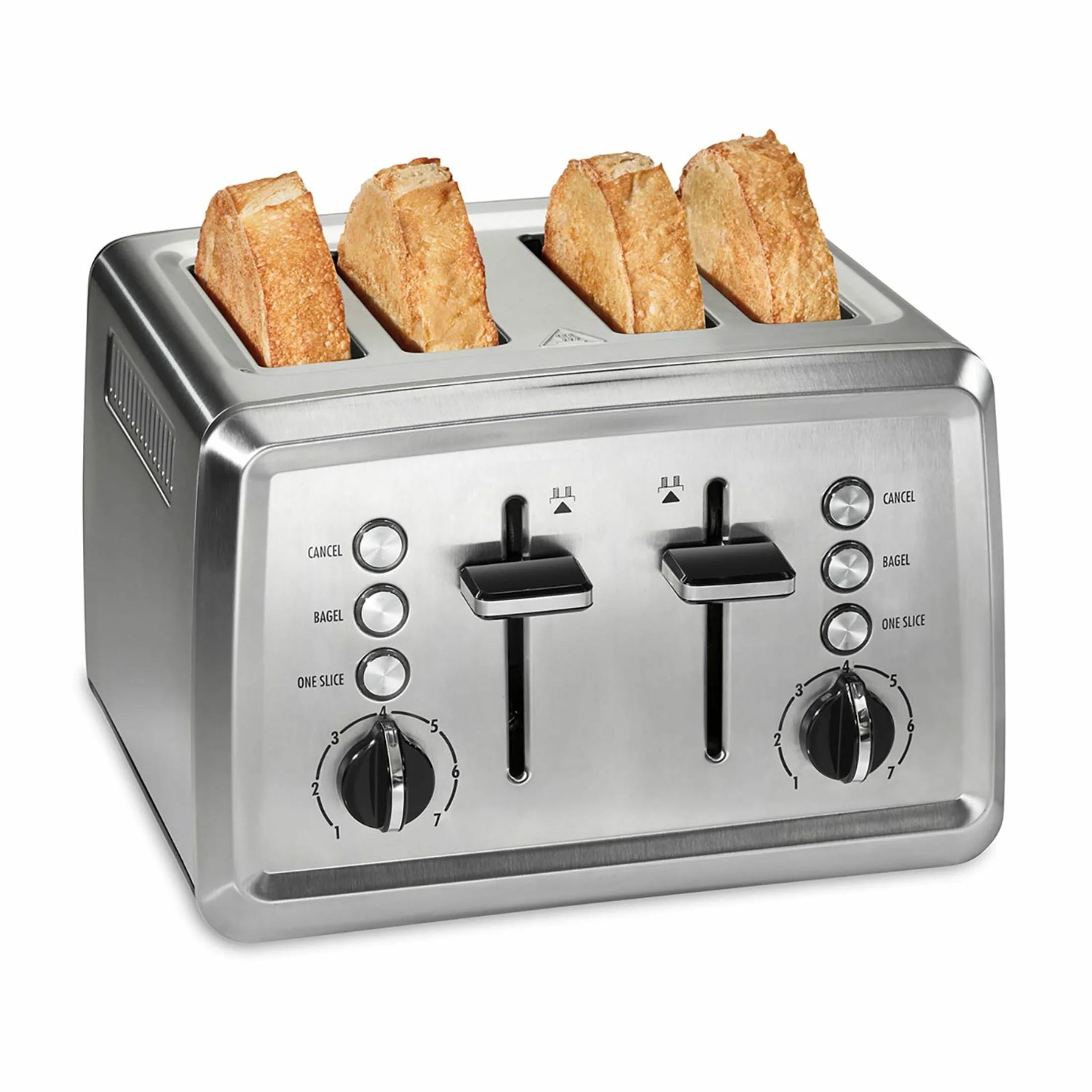 4 Slice Stainless Steel Toaster with Extra-Wide Slots D764