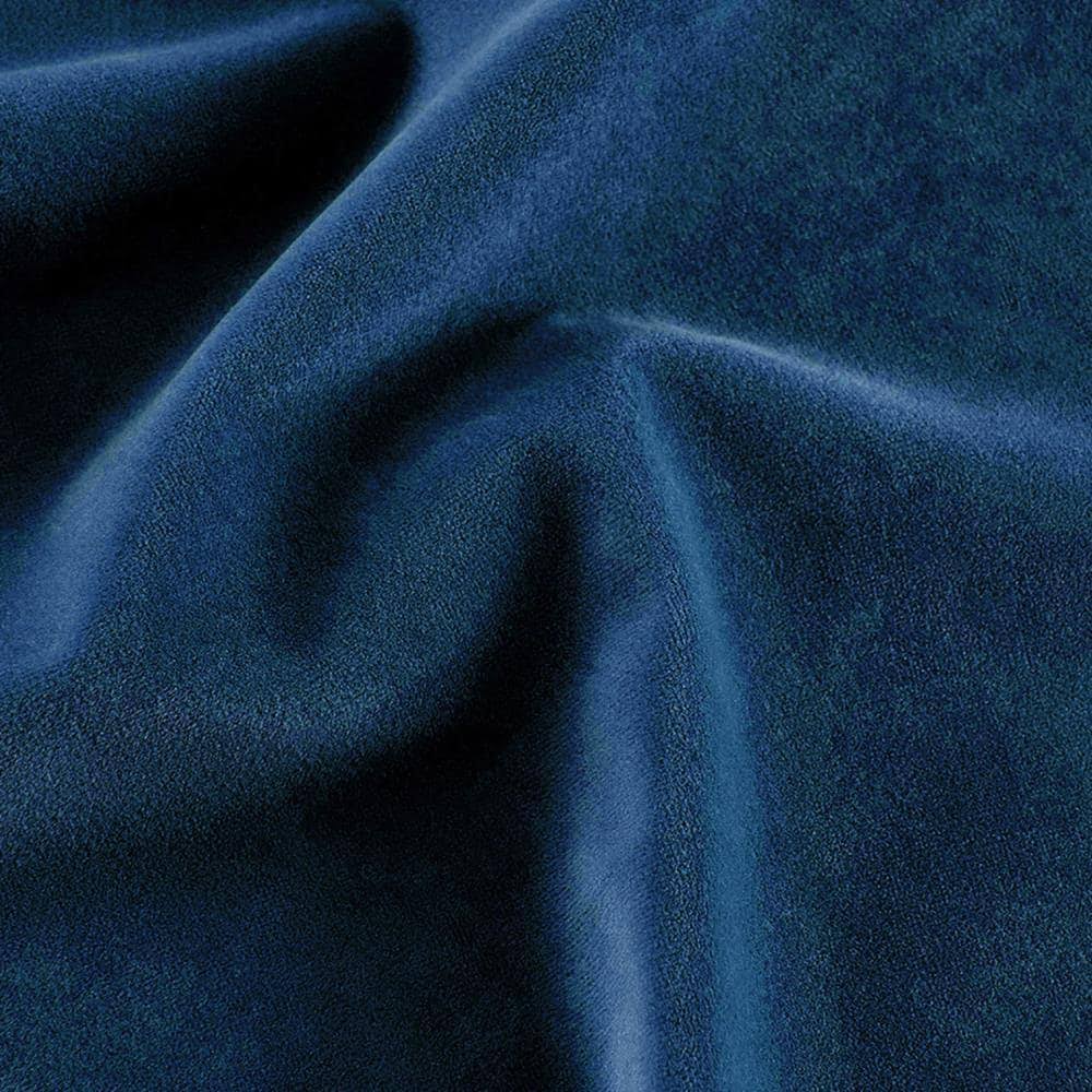 2-Piece Quilted Velvet Accent Chair Dark Blue N639