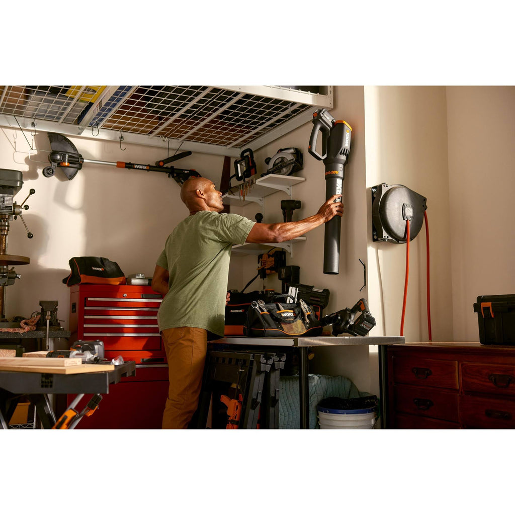 20 Volt Cordless 2 Speed Leaf Blower with 2 Batteries D494