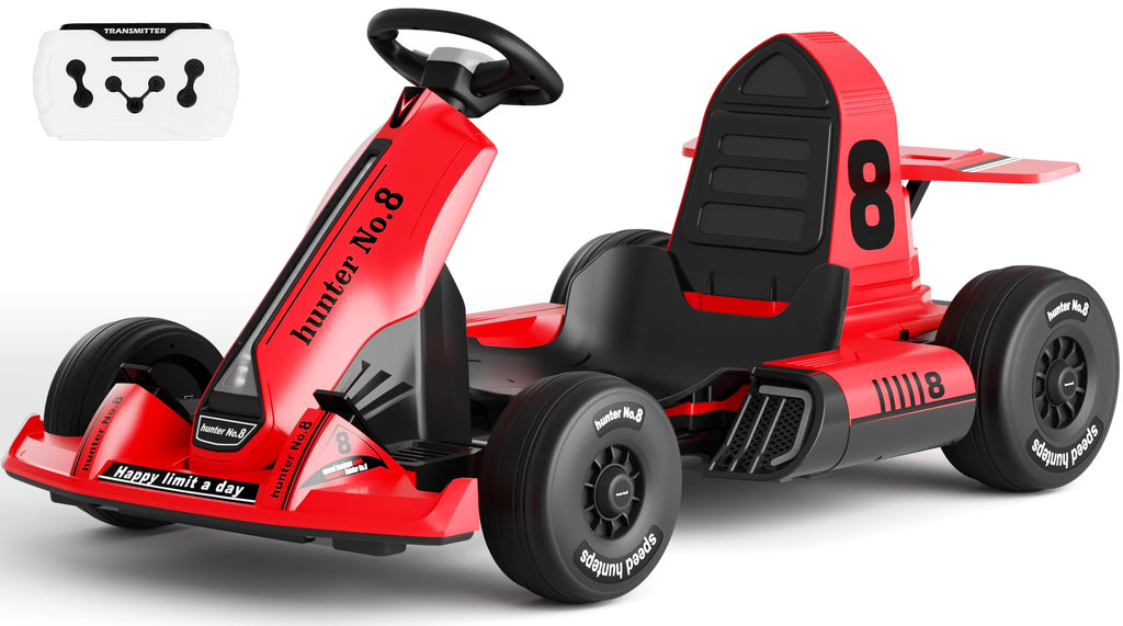 Red 12V7Ah Electric Drift Go Kart with Remote Control R833913