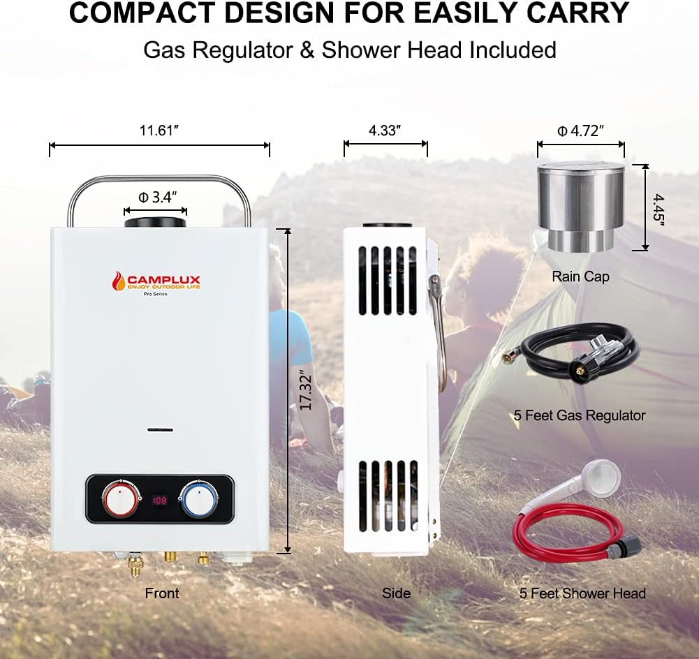 1.58 GPM Outdoor Propane Water Heater with S/S Rain Cap Z243