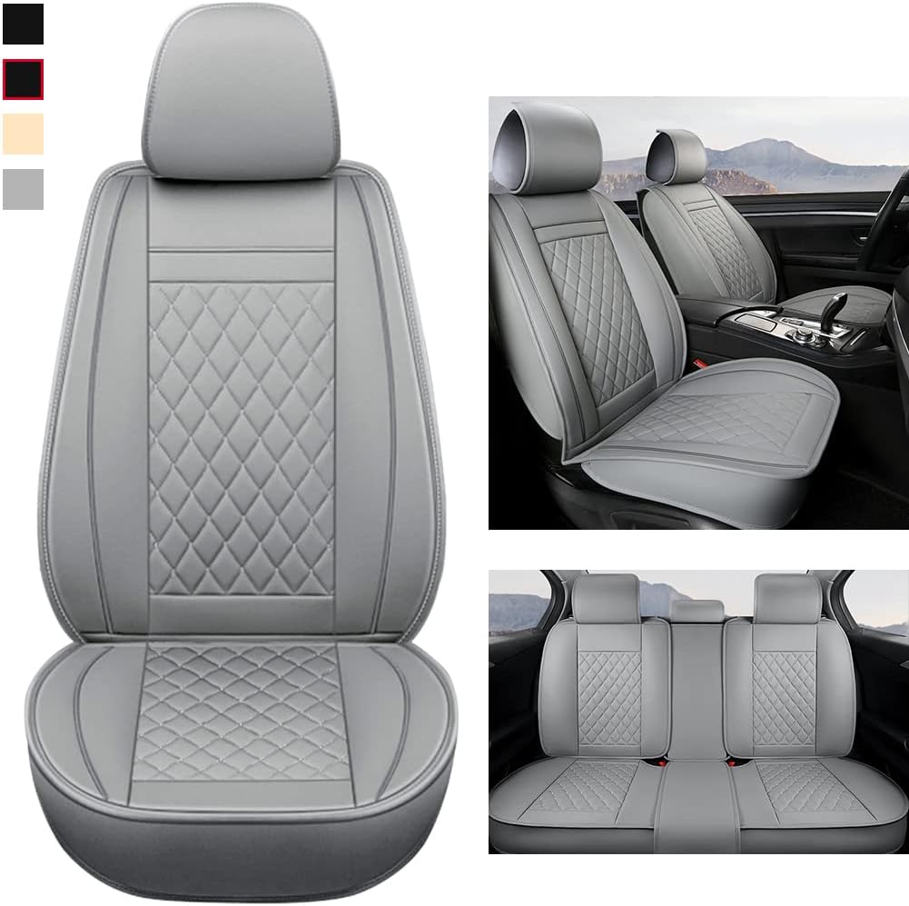 Gray Car Seat Covers Full Set Pack of 2 S70437