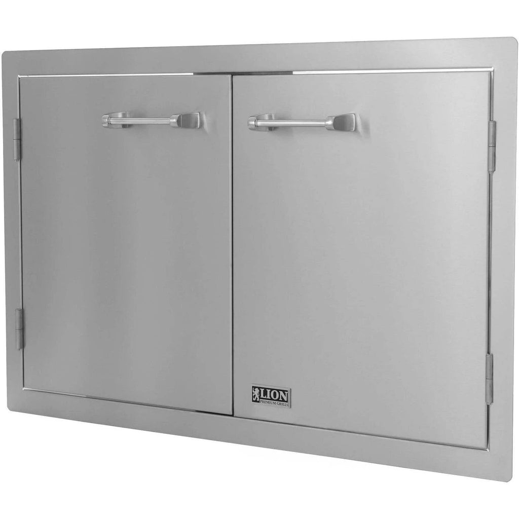 Double Door Grill with Towel Rack I48818