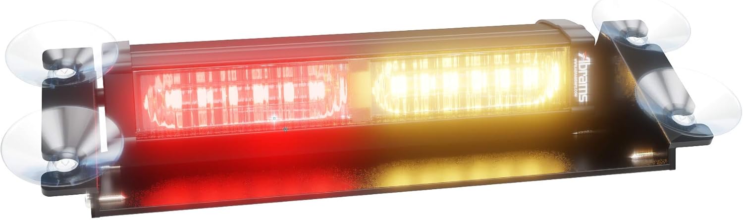 36W 12 LED Windshield Strobe Warning Light Bar P1379