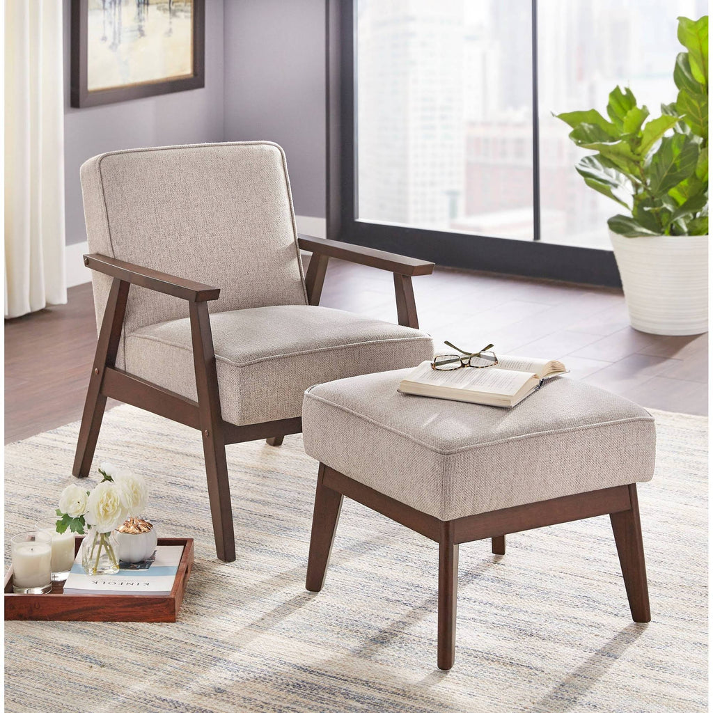 Sonia Chair & Ottoman Gray T220178