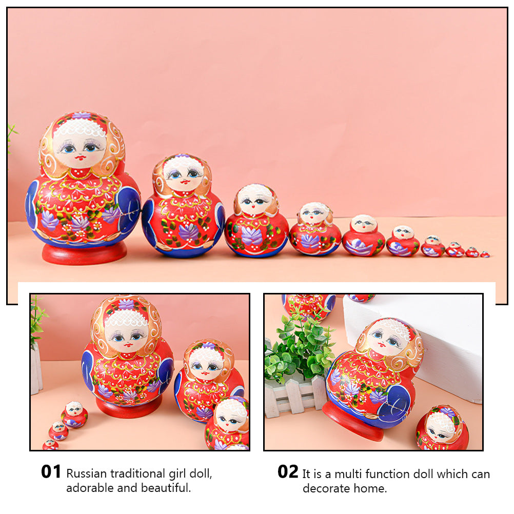 Wooden Matryoshka Dolls Nesting Russian Dolls C810549