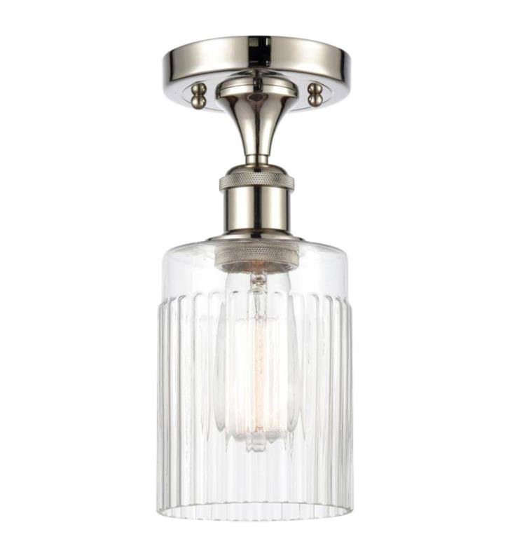 Matte Black Semi-Flush Mount Light U78243