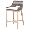 Dark Gray Rope Barstool with Stretcher B190
