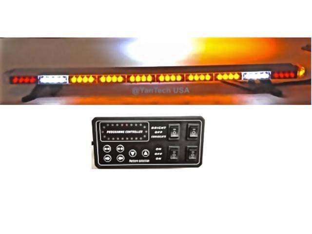 49 inch Amber LED Emergency Light Bar with Brake and Cargo Lights D7123