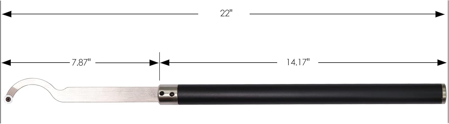Carbide Tipped Wood Turning Tools Set with Aluminum Alloy Grip Handle F692274