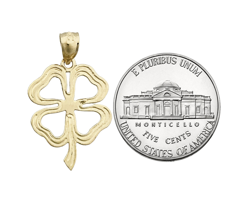 14K Gold Four Leaf Clover Charm P924637
