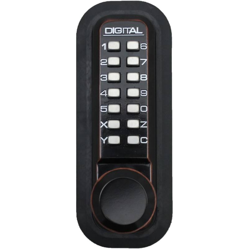 Oil Rubbed Bronze Mechanical Keyless Passage Knob Lock N366657