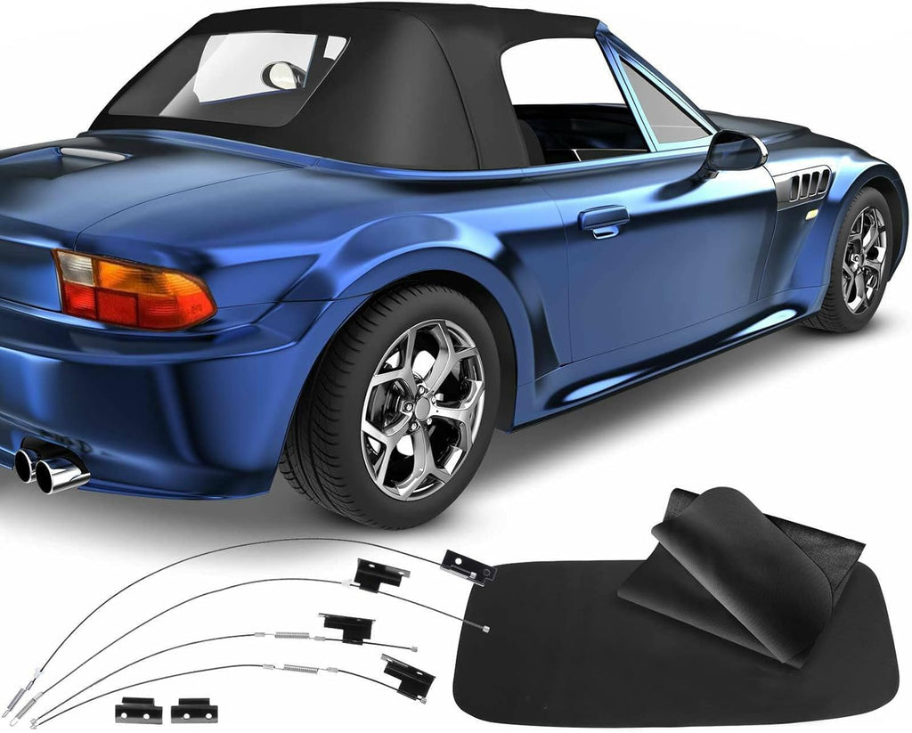 Tan Convertible Soft Top with Plastic Window P2370