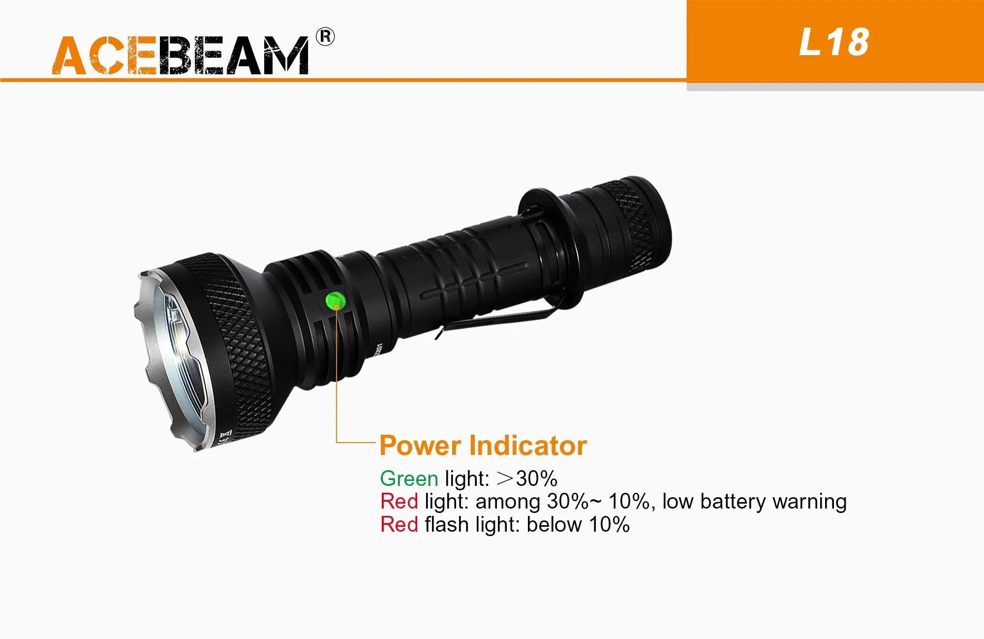 1500 Lumens LED Tactical Flashlight with Rechargeable 21700 Battery H5645
