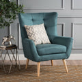Dark Teal Fabric Club Chair X19867