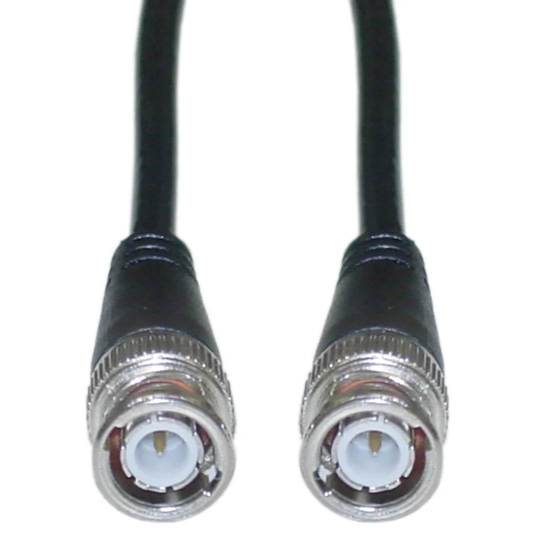 BNC RG58/AU Coaxial Cable, 50 Ohm, Black, 100 Feet T112