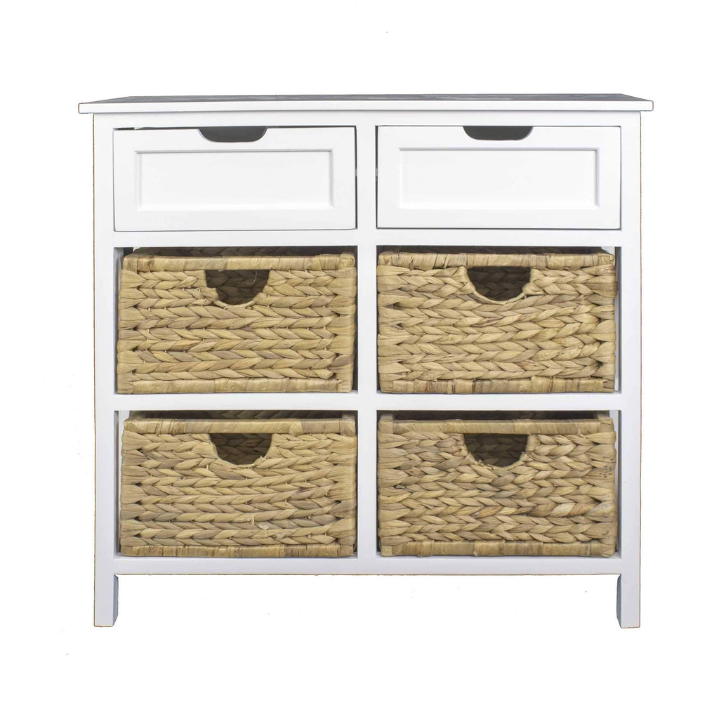 White Wood MDF Accent Cabinet D1078