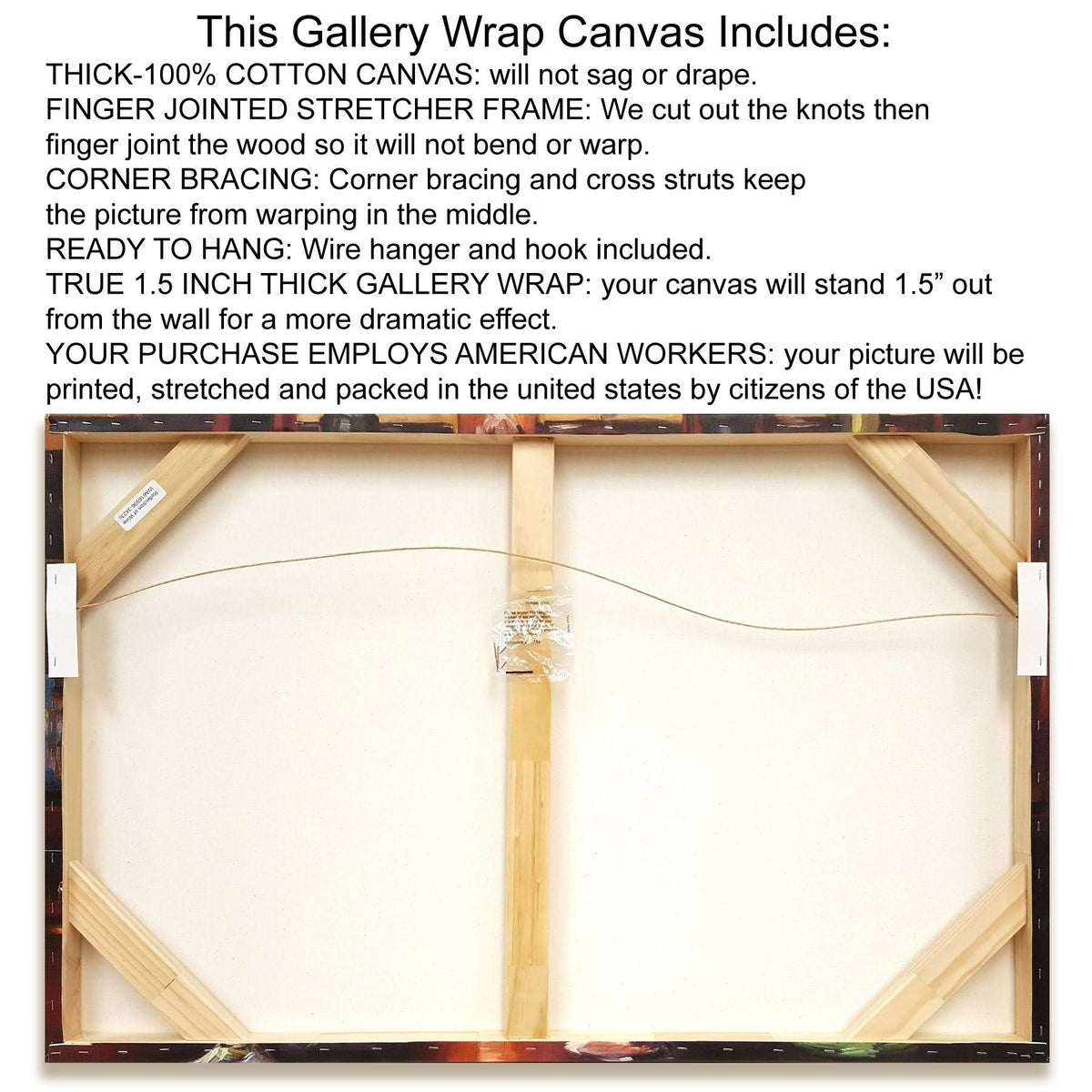 18x22 Gold and White Contemporary Canvas O147