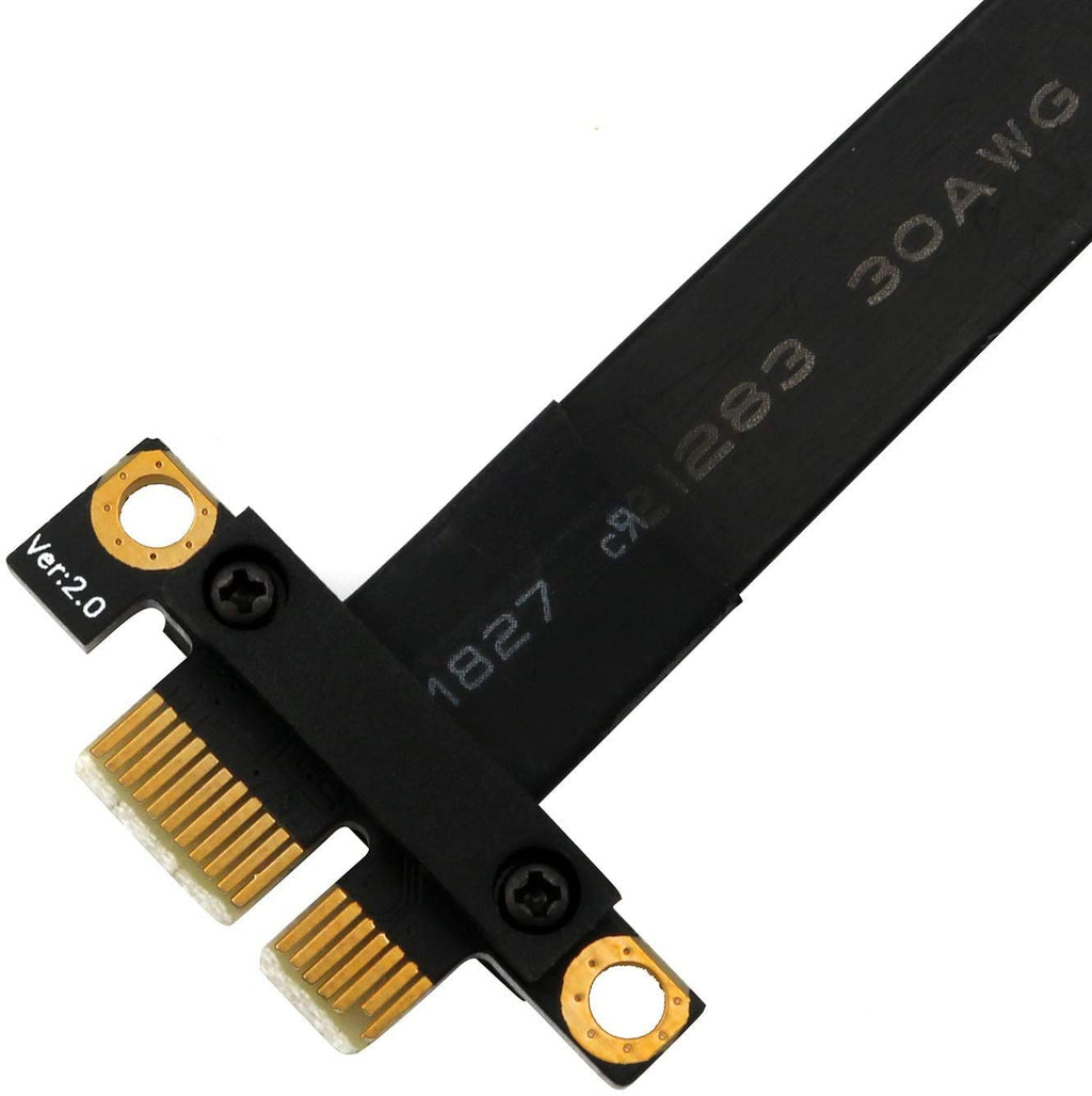 PCI Express 36PIN 1X Extender Extension Cable (90 Degree 20cm) Pack of 2 J7521