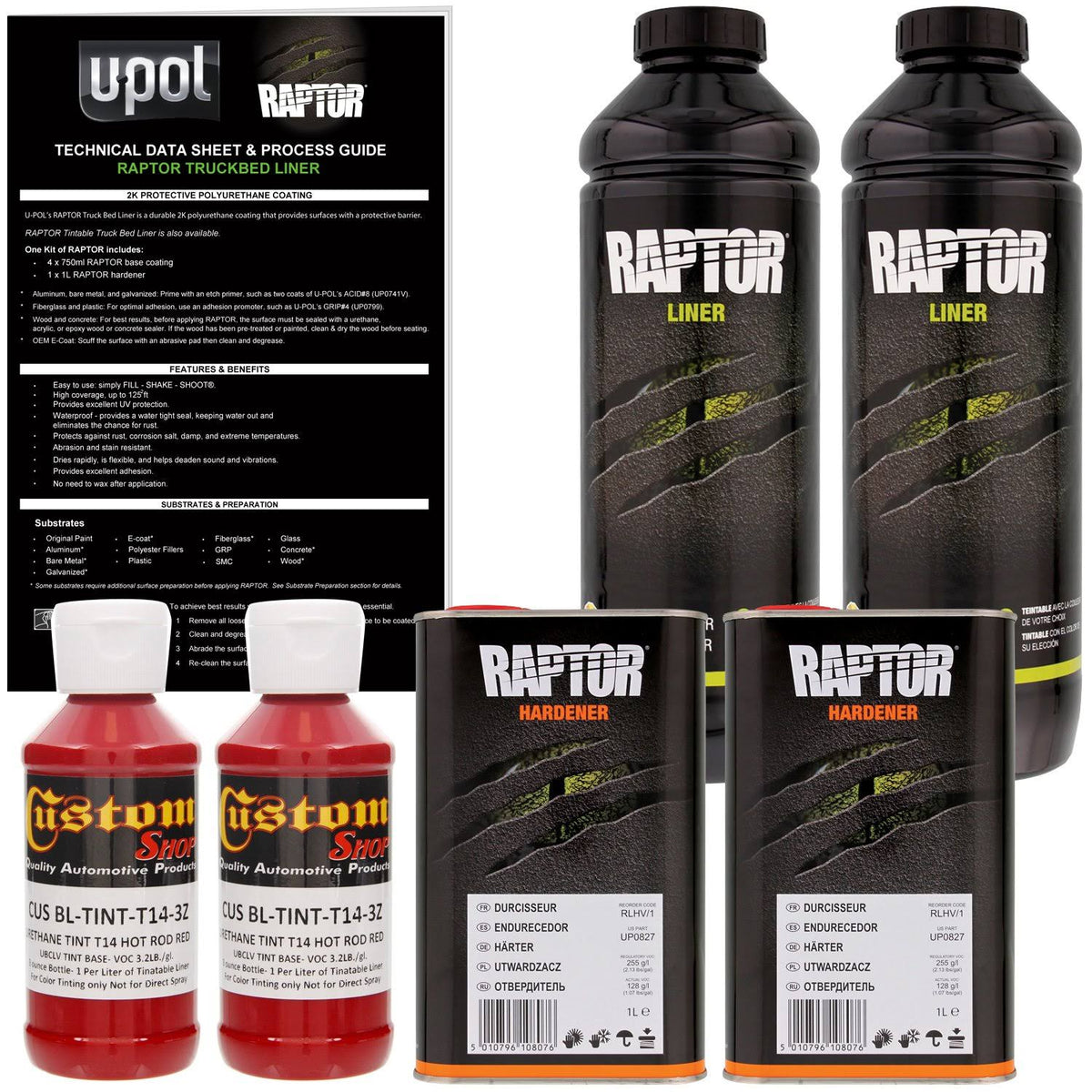 Hot Rod Red Urethane Spray-On Truck Bed Liner, 2 Liters T2687
