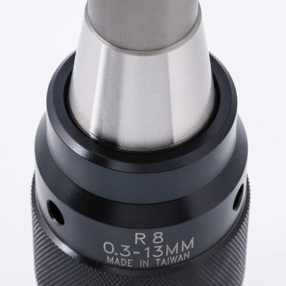 1/64"-1/2" Heavy Duty Keyless Drill Chuck with Integrated Shank S638098