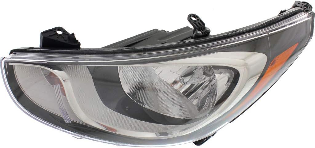 Driver Side Halogen Headlight Assembly for Hyundai Accent 2012-2014 Hatchback/Sedan W3072