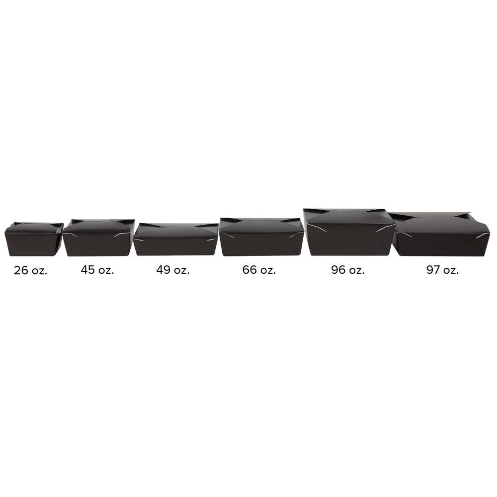 66 oz Black Paper Food Container N54918